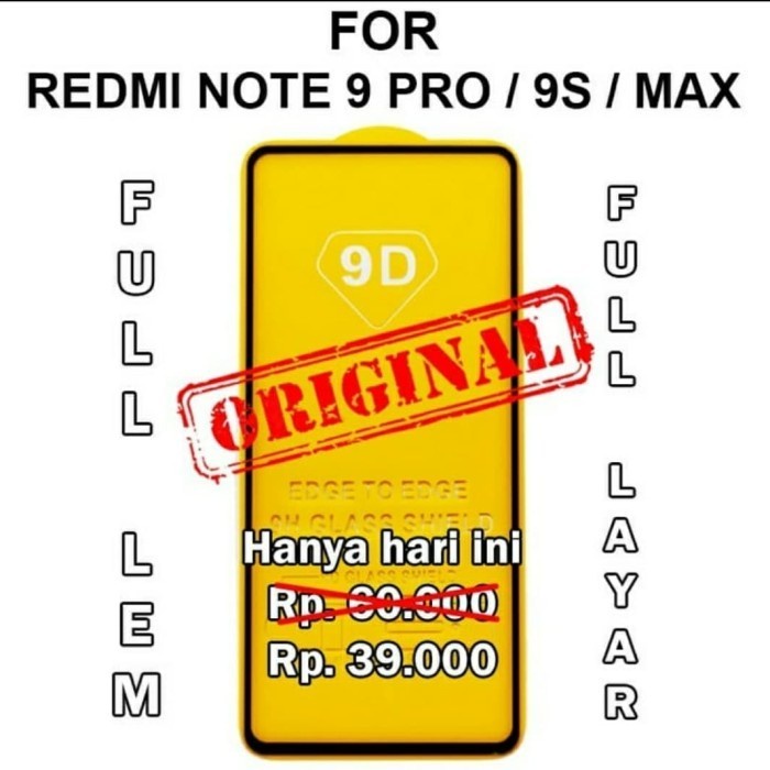 TEMPERED GLASS FULL LEM 9D INFINIX SMART 6 HD