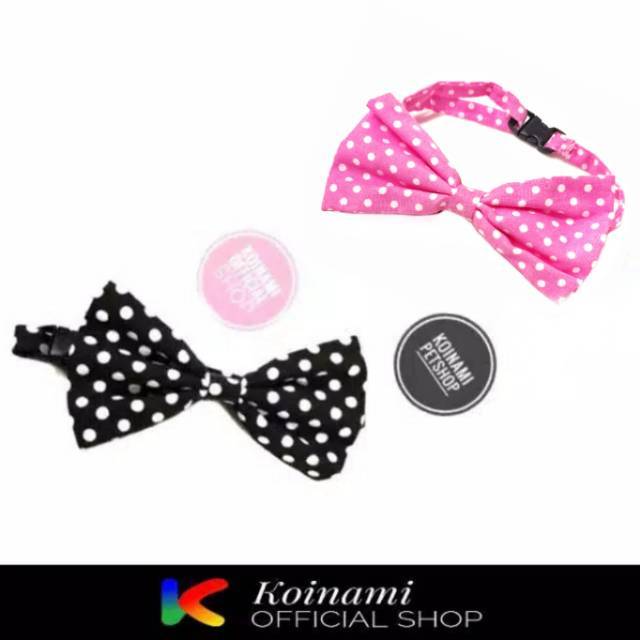 KALUNG DASI POLKADOT EDOTH / collar kucing anjing / acc hewan / cat &amp; dog / binatang