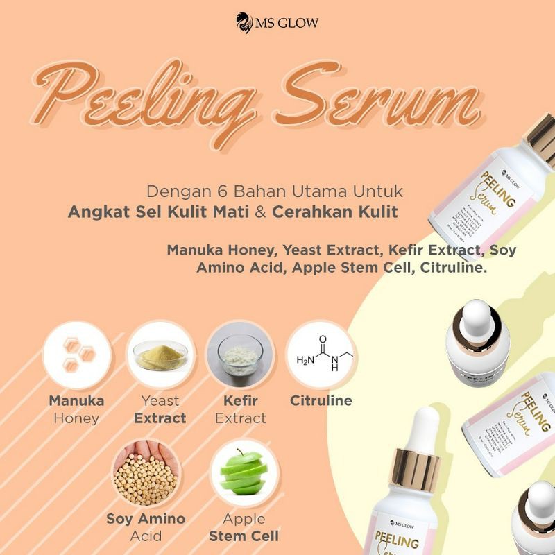 PEELING SERUM MSGLOW / EKSFOLIASI TREATMENT SERUM