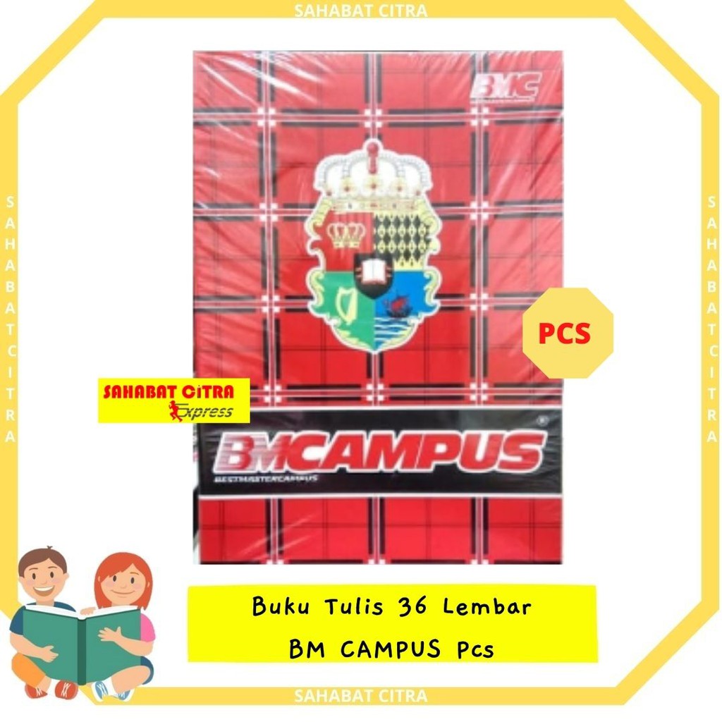 

BUKU TULIS 36/50 LMBR PCS BM CAMPUS 本子