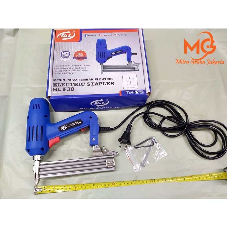 

H&L H & L HL F30 Staples Paku Tembak Elektrik Listrik Nailer Stapler BERKUALITAS MGJ
