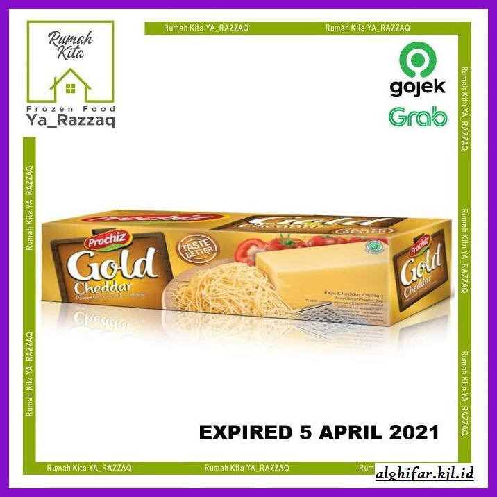 

Ujekujek- Cheese Keju Prochiz Gold Cheddar 2 Kg Block Processed Cheddar Cheese -Original.