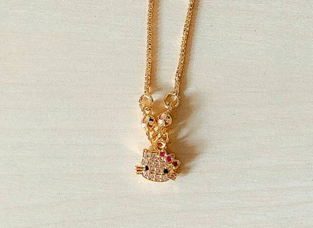 Kalung anak motif hello kitty gold xuping