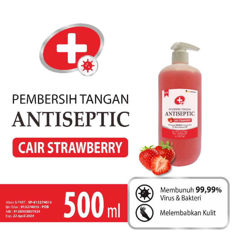 Handsanitizer cair pump 500 ml aneka aroma