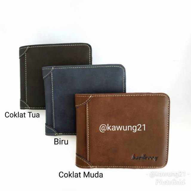 Dompet Pria Lipat DP22 Saku Leather Wallet Impor Modis