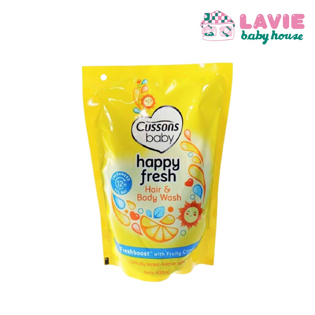 Cussons Hair and Body Wash Happy Fresh 400ml