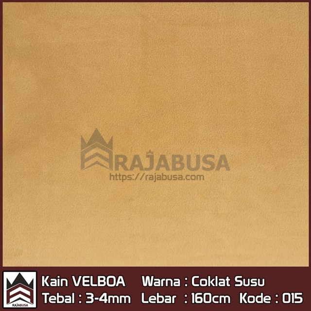Kain Velboa Coklat Susu Termurah - Kain Bulu Bahan Boneka