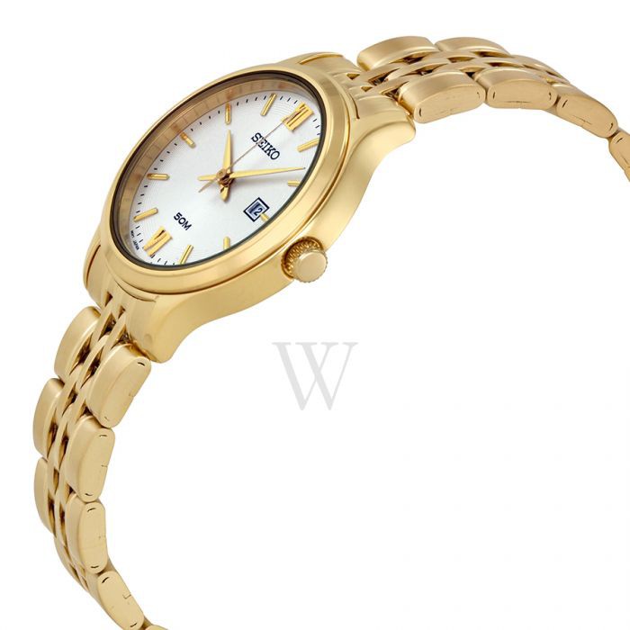 Seiko Ladies SUR704P1 Quartz Gold Coating - Jam Tangan Wanita SUR704