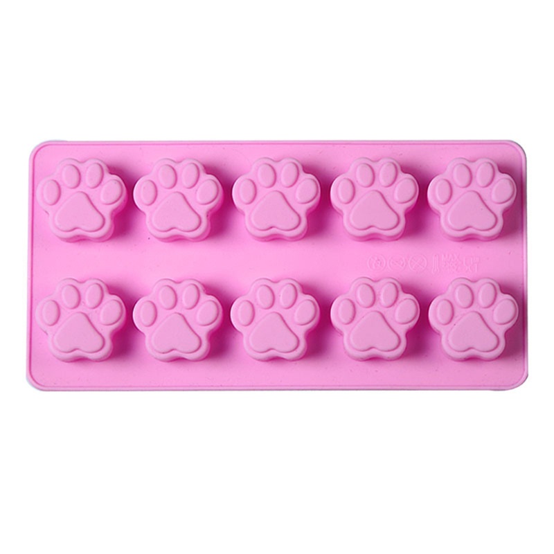 SIY  Cat Paw Footprint Mold Biscuit Cutting Module for Chocolate Candy Ice Cube Dog Treatsinteresting Biscuit Baking Mold