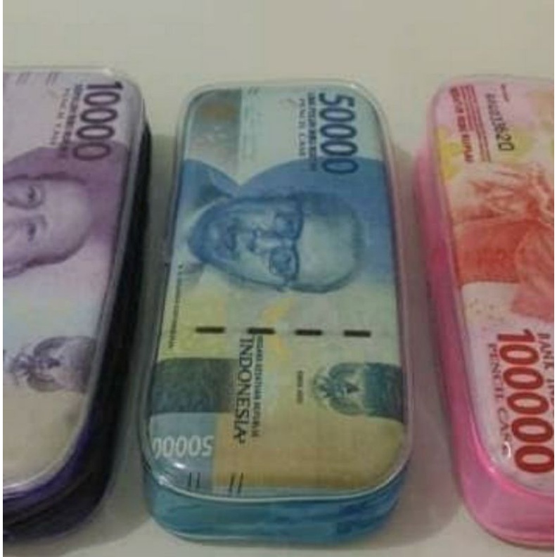 

Tempat Pensil Seleting Besar Motif Uang Rupiah