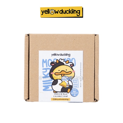 SOAP BAR - MILKY MOO MOO - BPOM - YELLOW DUCKLING - HANDMADE NATURAL SOAP - SABUN BATANG UNTUK KULIT