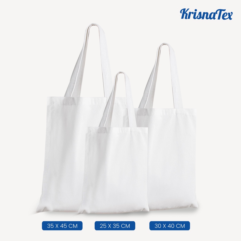 Tote Bag Blacu Polos 25 x 35 cm - Tas Belanja Kecil Goodie Bag Shopping Totebag