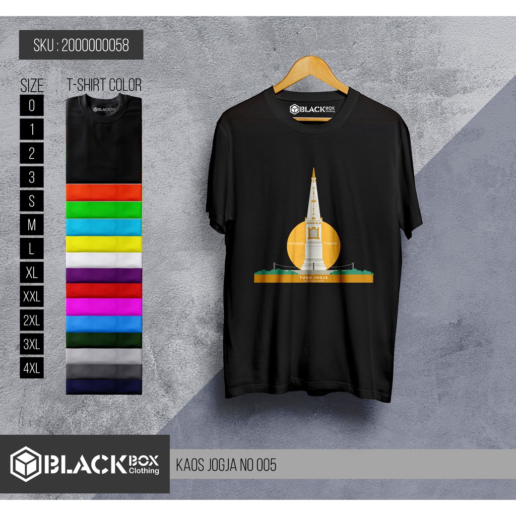 Kaos Tugu Jogja - Kaos Baju Pakaian Jogja Premium Quality