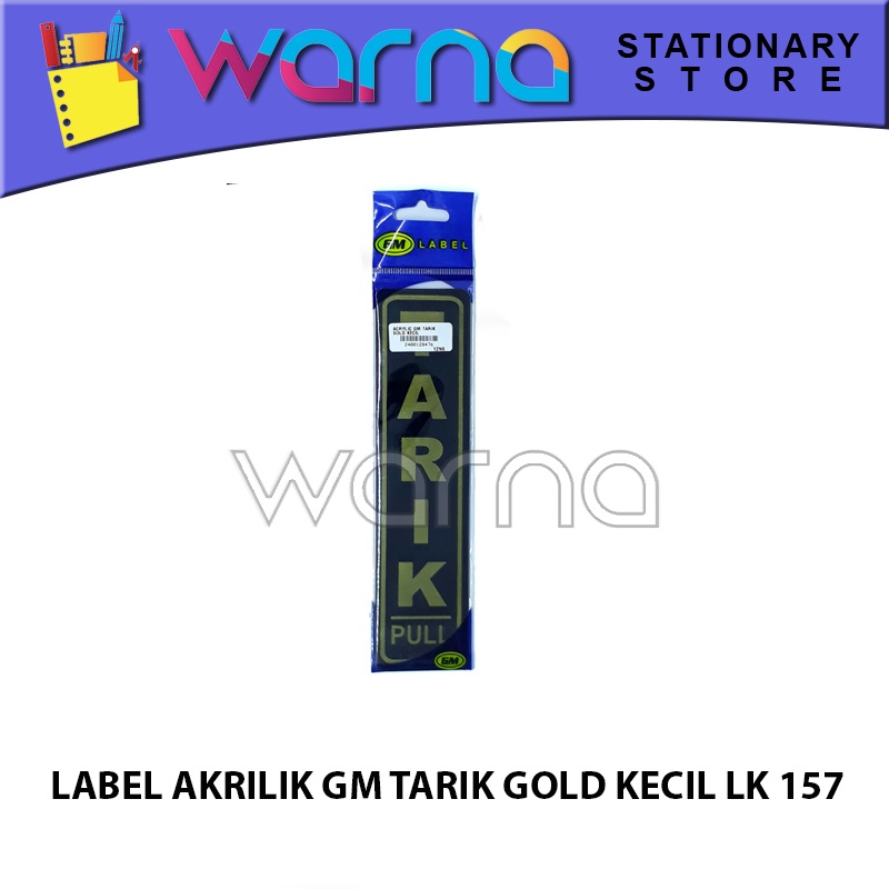 

LABEL ACRYLIC TARIK GOLD KECIL LK 157