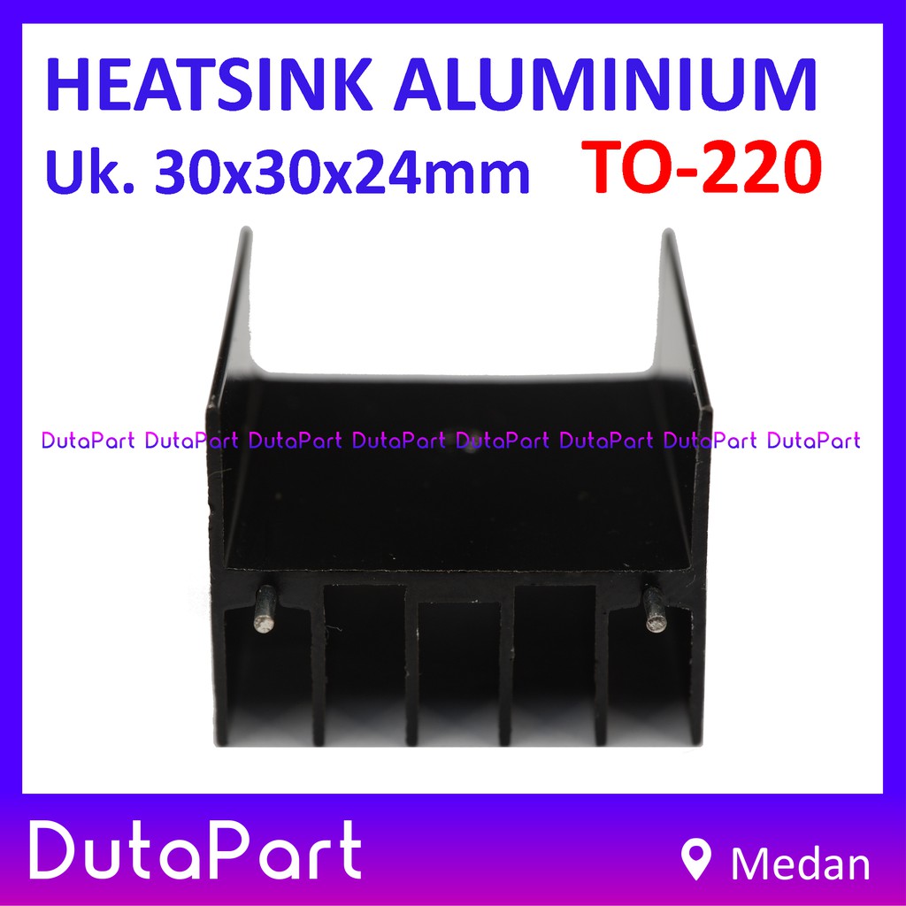 Heatsink Aluminium Pendingin 30x30x24mm TO-220 TO220 Heat Sink IC Transistor 7805