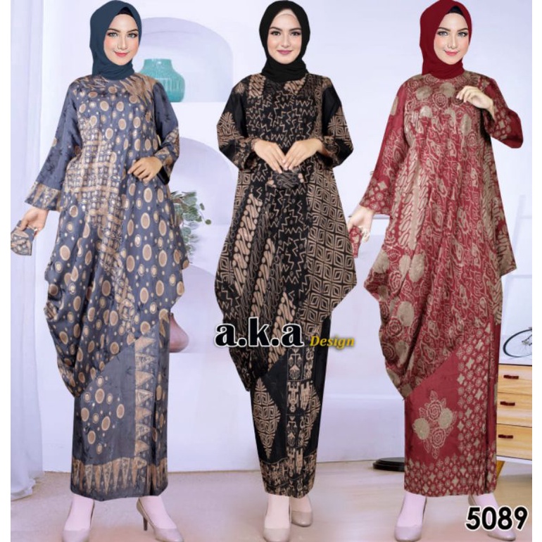 [ MARAPI BUSANA ] Kode 5089/Setelan Batik/Batik Aka Design/Viscose Premium/ Semi Sutra/pakaian Wanit