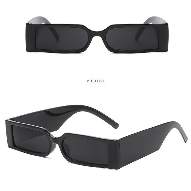 Rectangle Punk Vintage Men Sunglasses/ Retro Small Square Shades