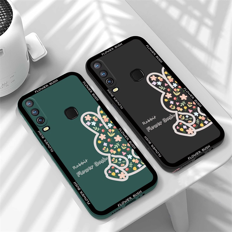 Casing Silikon OPPO A16 A57 2022 A17 A15 A16K A54 A53 A12 A5S A7 A3S A11k A31 A52 A92 A94 A37 F9 A1K Reno 7 6f 4F Motif Kelinci