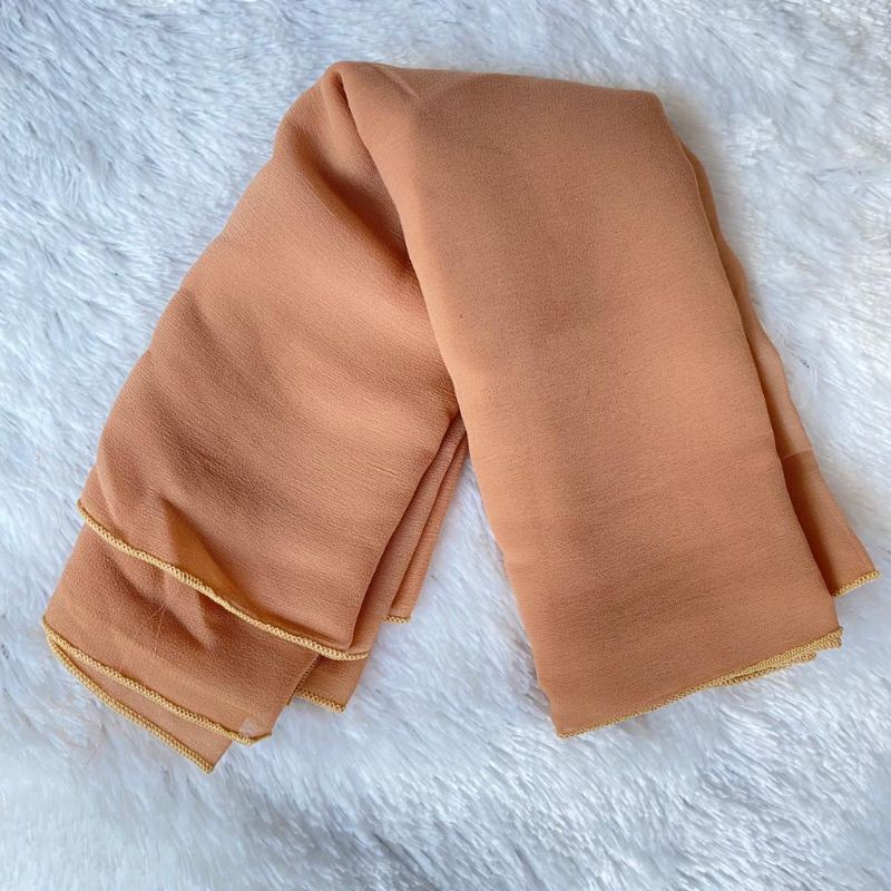 Selendang bali 2,5 m | Selendang crep cerah warna warni-Nude