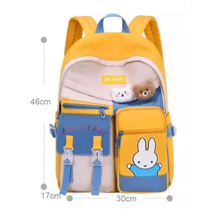 READY STOCK TAS ZHIMA BABY ASLI IMPORT/TAS SEKOLAH SD SMP UKURAN BESAR MODEL KOREA