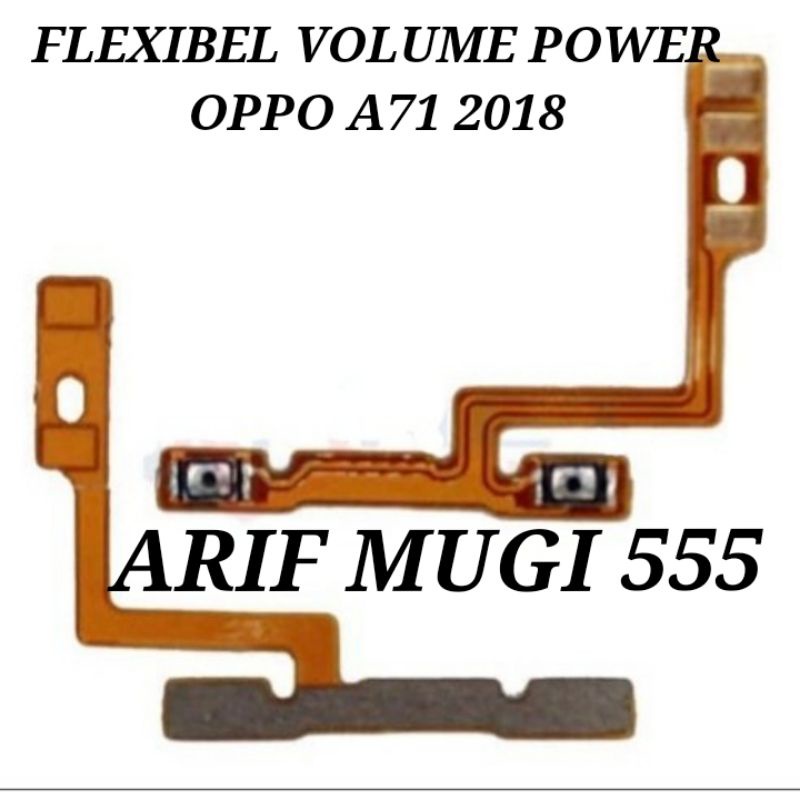 Flexible Flex Tombol Power Volume Oppo A71 2018 Original