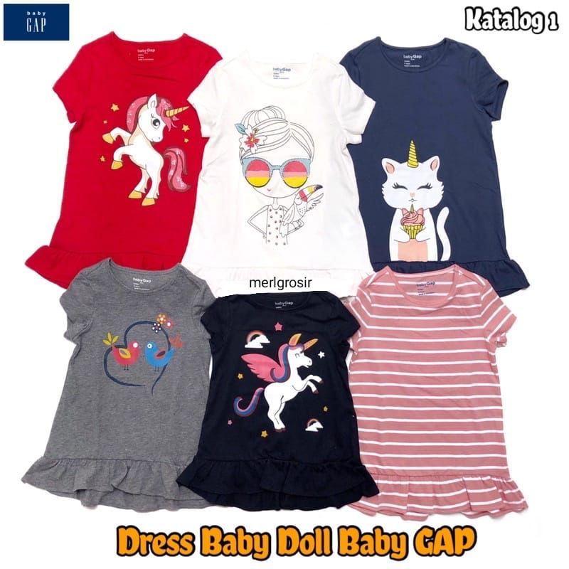Dress baby doll Baby Gap Dress Anak Perempuan Dress Baby Doll Baby Gap
