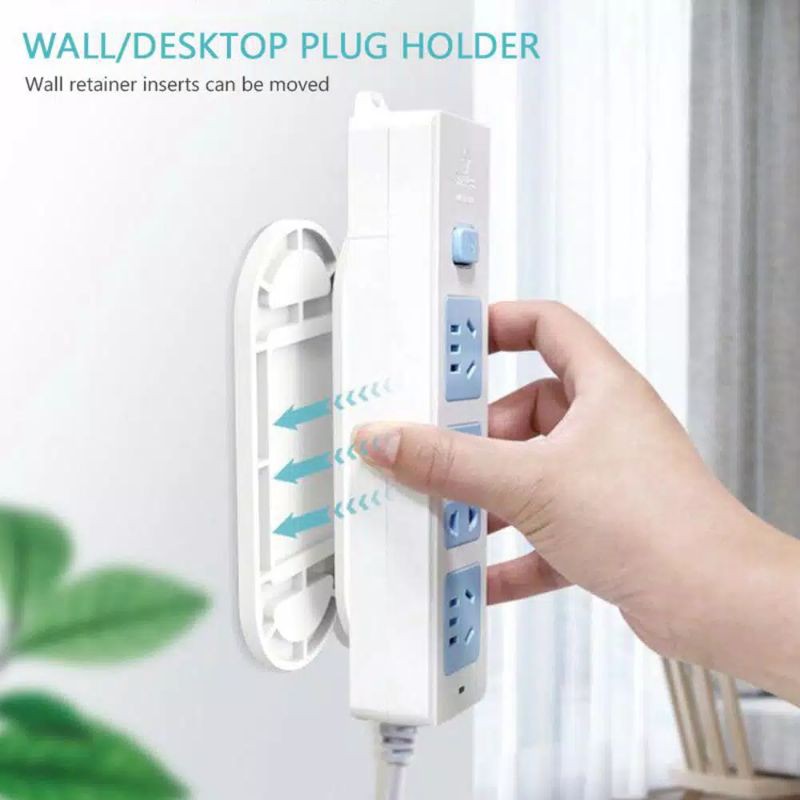 Tempelan Magic Serbaguna Praktis ~ Wall Plug Holder / Tempelan Remote / Tempelan Router Wifi