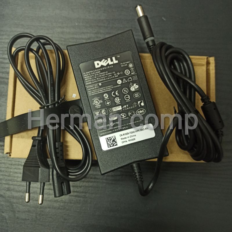 Original Adaptor Charger Laptop NoteBook Dell Vostro Inspiron Latitude 19.5V 3.34A 65W DC 7.4x5.0mm