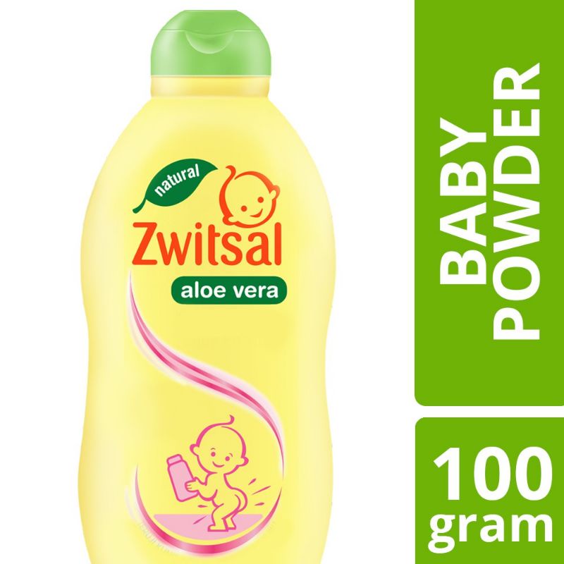 Zwitsal Baby Powder Natural Aloe Vera 100gr / Bedak Tabur Bayi