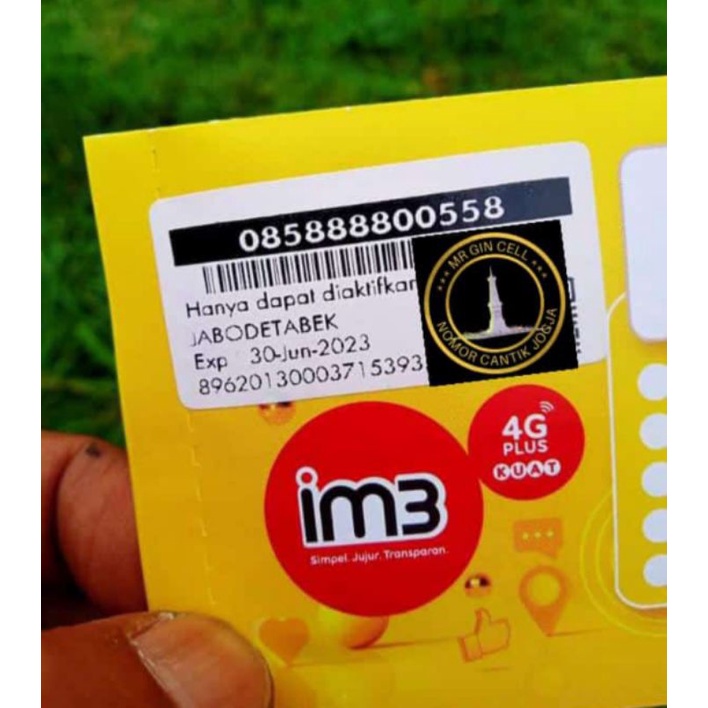 Kartu perdana nomor cantik Indosat im3 4G 3 varian hoki tripel BOOS MAPAN 5888 8005 58
