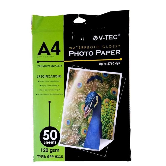 

Cuci Gudang Awal Tahun KERTAS FOTO V-TEC GLOSSY PHOTO PAPER A4 120 GSM GPP-9115 Cuci Gudang Awal Tahun