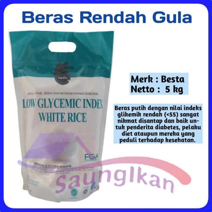 

BERAS BESTA RICE HALAL LOW GLYCEMIC ORGANIK SEHAT RENDAH GULA 5 KG