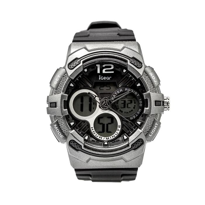 iGear I65-1948 - Jam Tangan Pria - Gray + Free Backpack