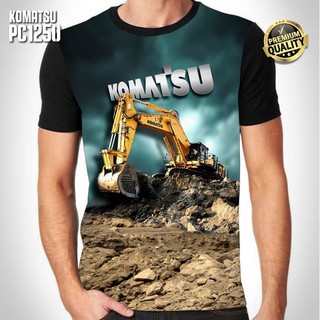 Baju KAOS ALAT BERAT EXCAVATOR KOMATSU Kaos TAMBANG Mining Batubara