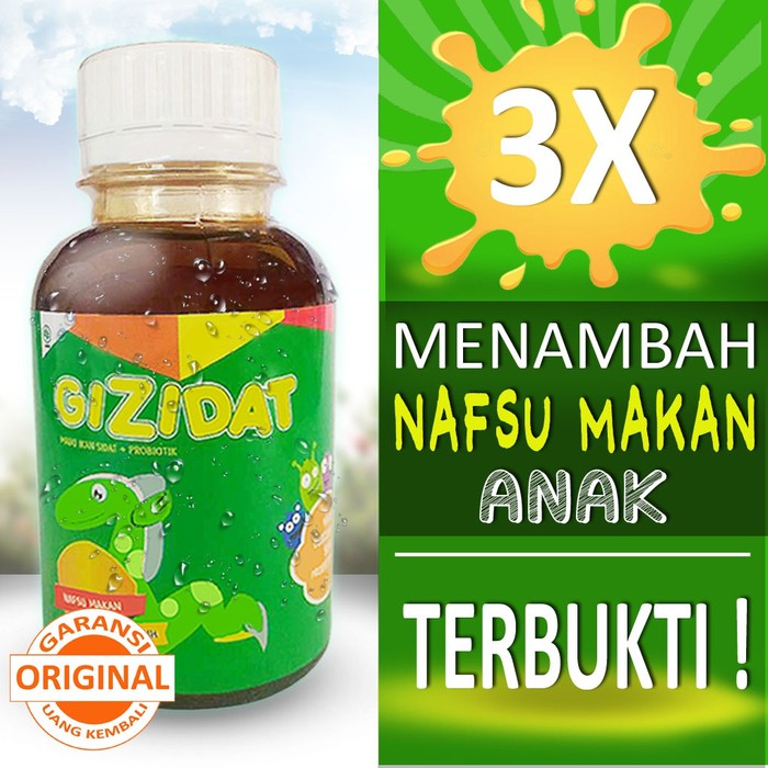 Gizidat Vitamin Penambah Nafsu Makan Anak Sehat Madu Herbal Gemuk Penggemuk Badan Pengganti Susu Shopee Indonesia