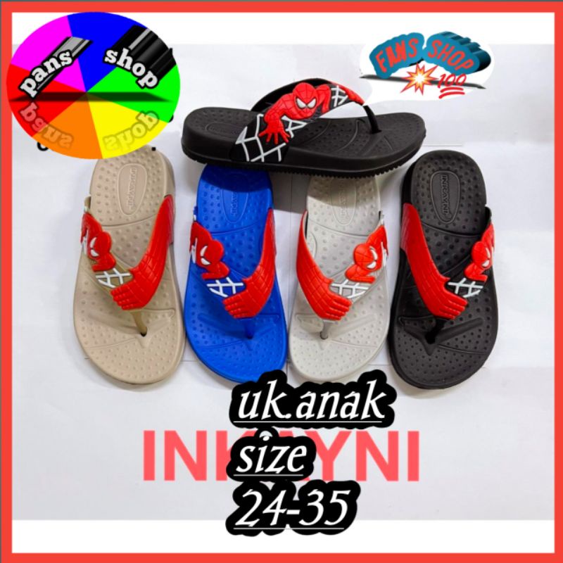 Sandal anak karakter spiderman 24-35(inkayni)