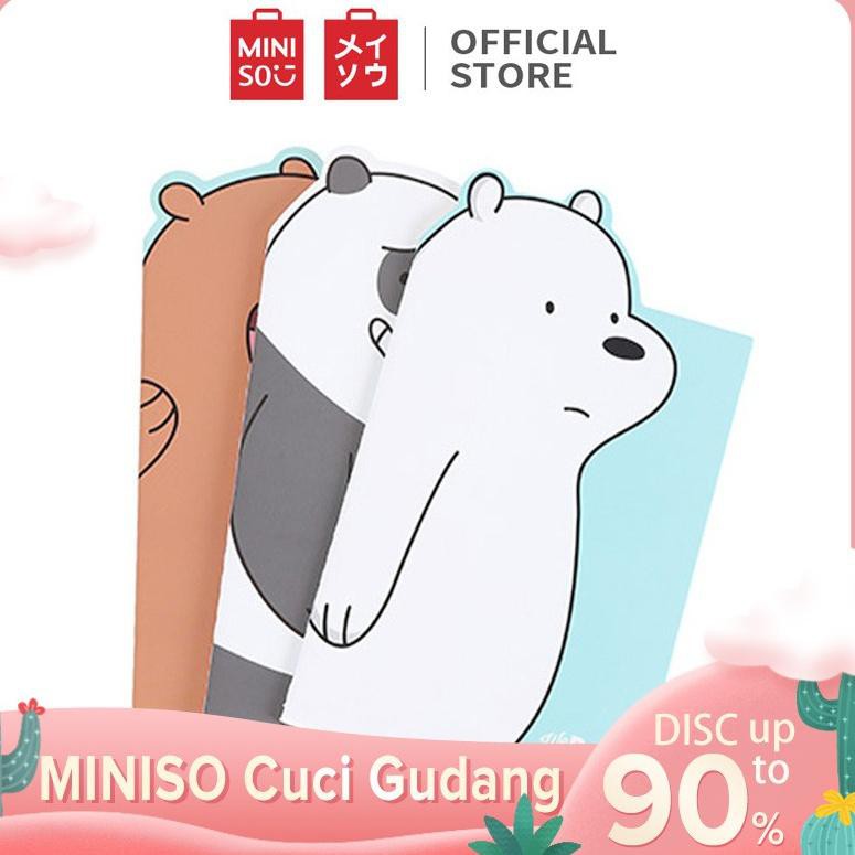 

SELLER!!!! Miniso Official We Bears-PP Memo Book/notebook/buku memo Random Color 88 Pages