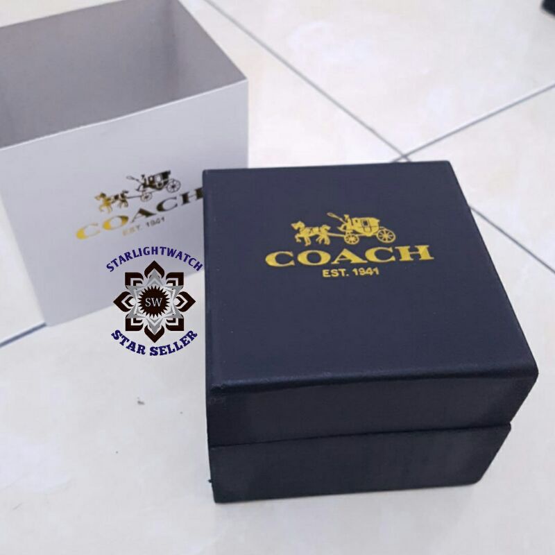 KOTAK JAM TANGAN COACH BOX KAYU