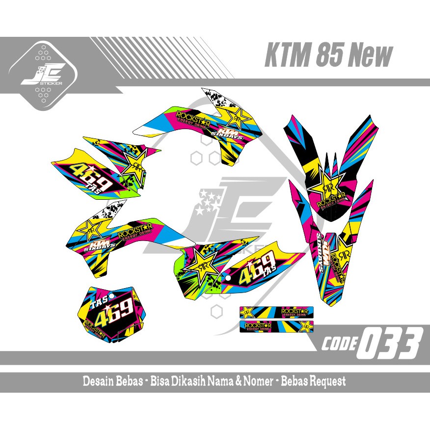 

Decal stiker ktm85new 033