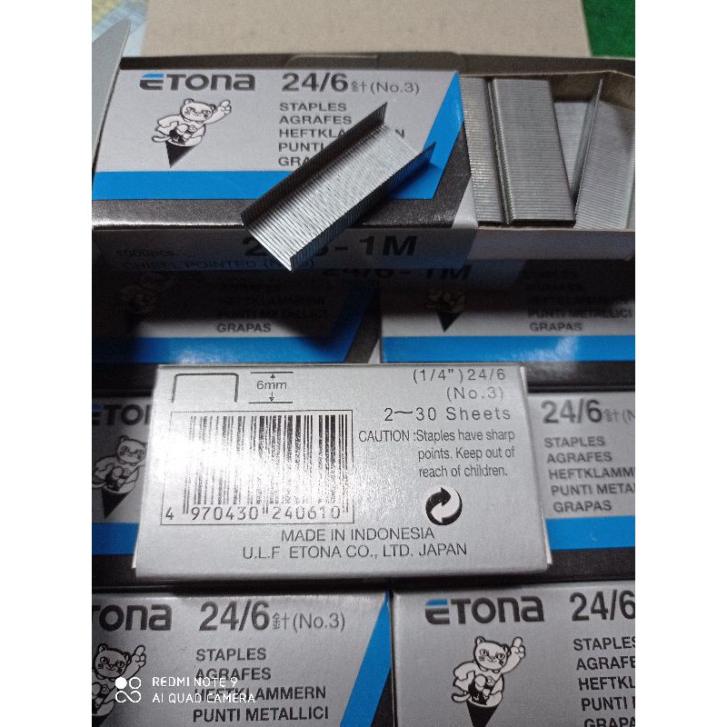 

Staples / isi hekter 24/6 Etona