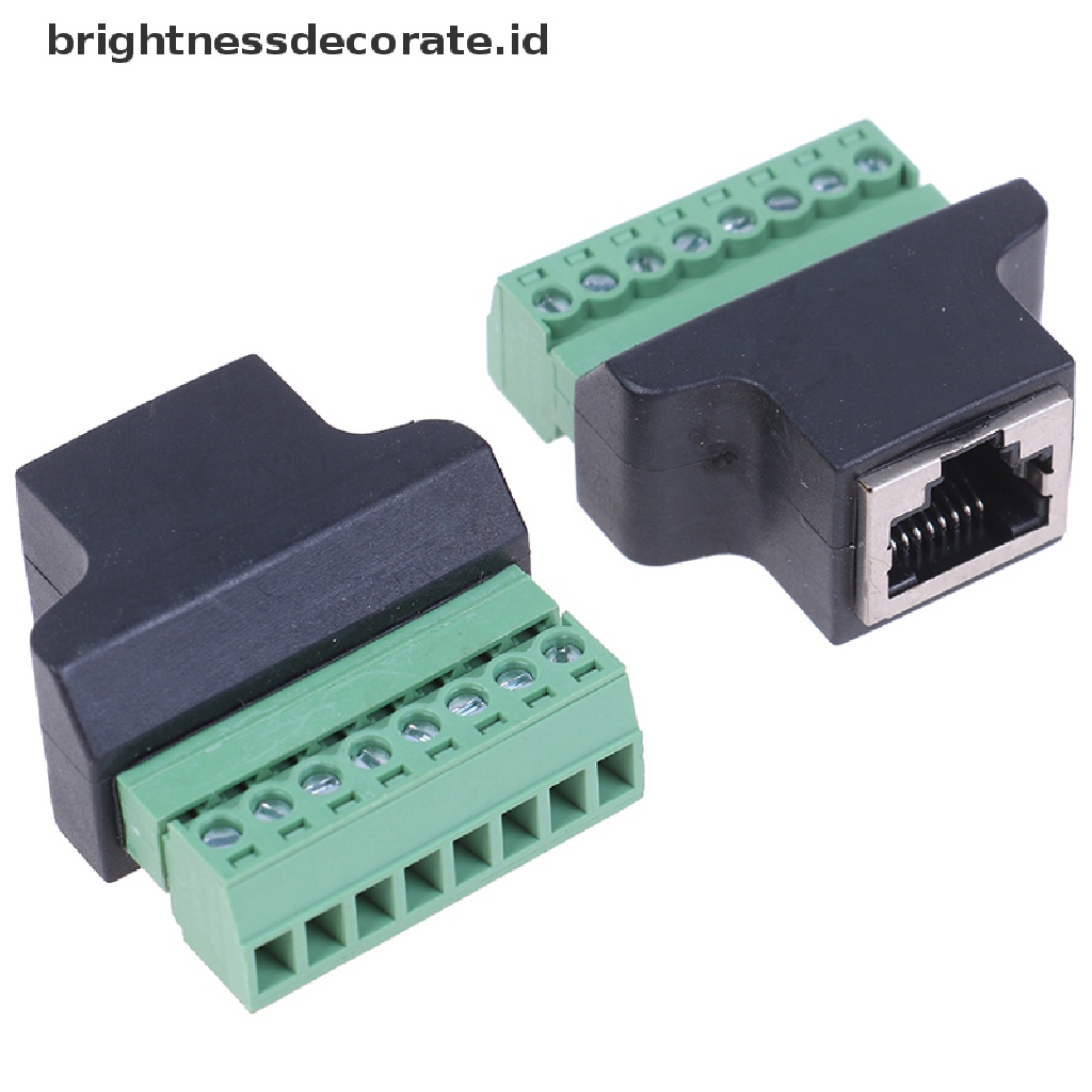 Adapter Konektor Rj45 Female Ke 8 Pin Untuk Cctv
