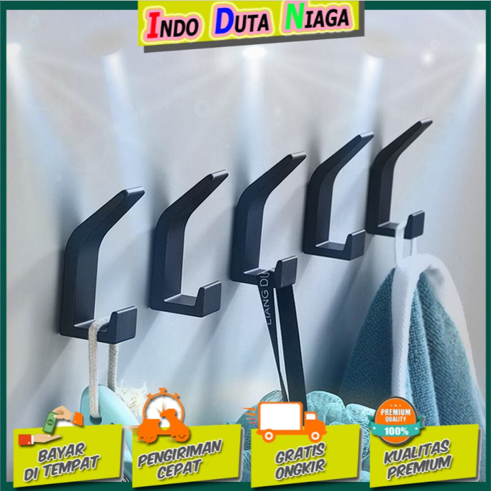 CRMBO Gantungan Dinding Kapstok Hook Hanger Aluminium 5 PCS - CR306