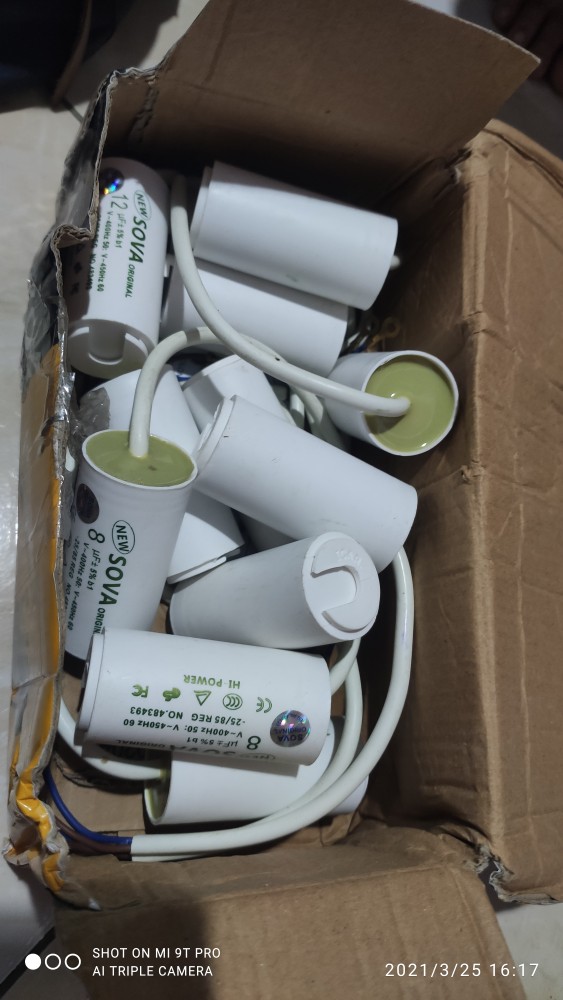 Kapasitor/ Spare Part Pompa Air Tersedia 8uf Dan 10uf