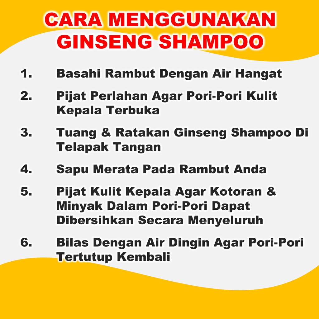 Perawatan Rontok Parah Dan Penyubur Rambut Red Ginseng Ampuh BPOM 250 ml B6P