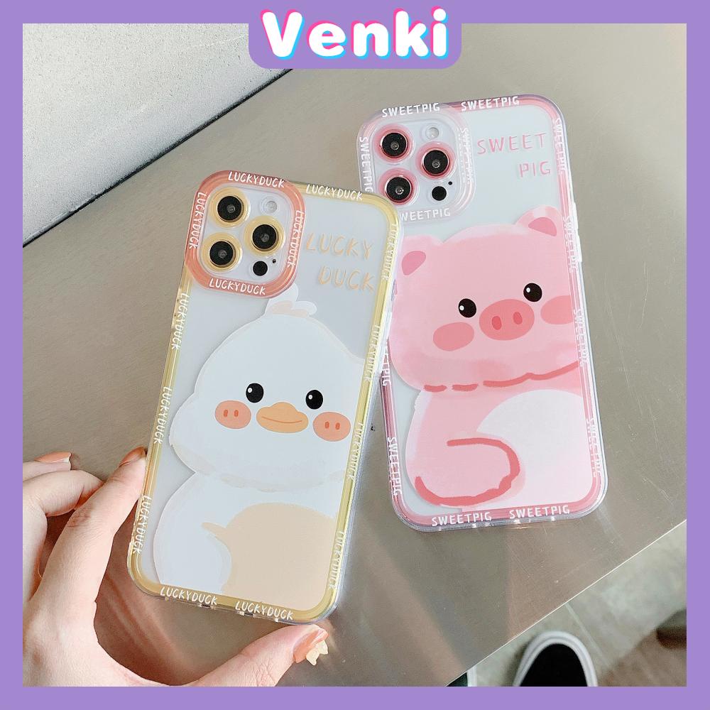 iPhone Case Silicone Soft Case Clear Case Square Edge Angel Eyes Camera Full Coverage Protection Shockproof Pink Yellow Cartoon Cute Style For iPhone 13 Pro Max iPhone 12 Pro Max iPhone 11 Pro Max iPhone 7 Plus iPhone XR XS MAX Max Pro 12 X/XS XR 11 pro