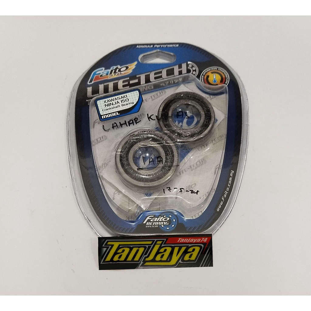 Bearing / Laker / Laher Kruk As / Crankshaft Faito Lite-Tech Ninja 150 / Ninja R / Ninja RR