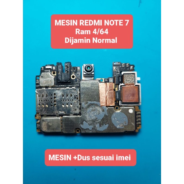 MESIN REDMI NOTE 7 Ram 4/64 Dijamin Normal siap pakai