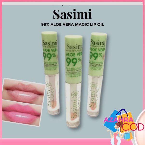 AZAHRA PER PCS NEW SASIMI ALOE VERA MAGIC OIL 99% SASIMI MAGIC LIP OIL SERUM S858