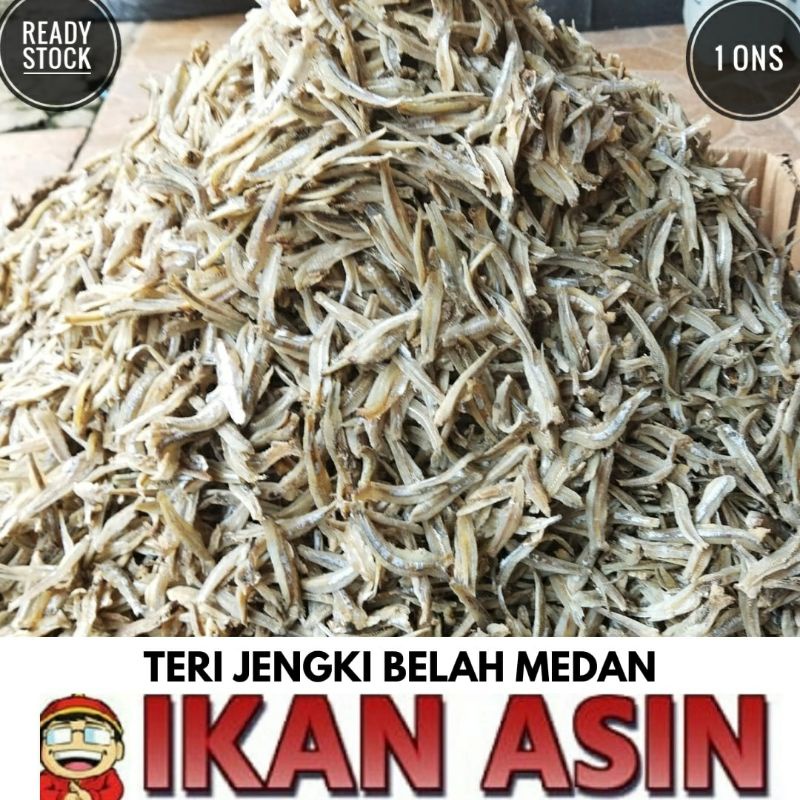 

TERI JENGKI BELAH MEDAN / KACANG 100 gr cap TOKE BAGAN SIAPI API