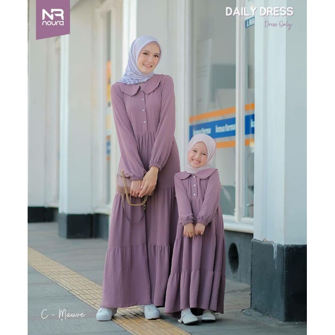 GAMIS COUPLE IBU ANAK GAMIS DAILY DRESS BY NUBINTANG.